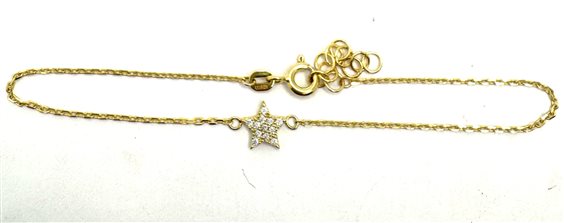 Bracciale Domar Donna Bracciale oro 9k in Oro Zircone BROR-408-280 - BROR-408-280